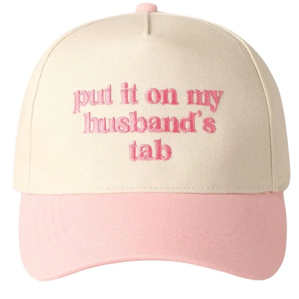 Put It On My Husband's Tab Baseball Cap Hat